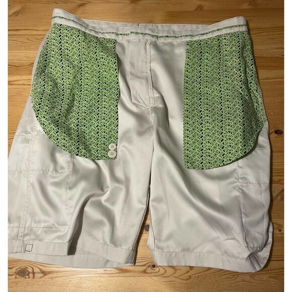 Tony Hawk Cargo Shorts Mens Flat Front Cream 6-Pockets Skater size 38 - Picture 12 of 12